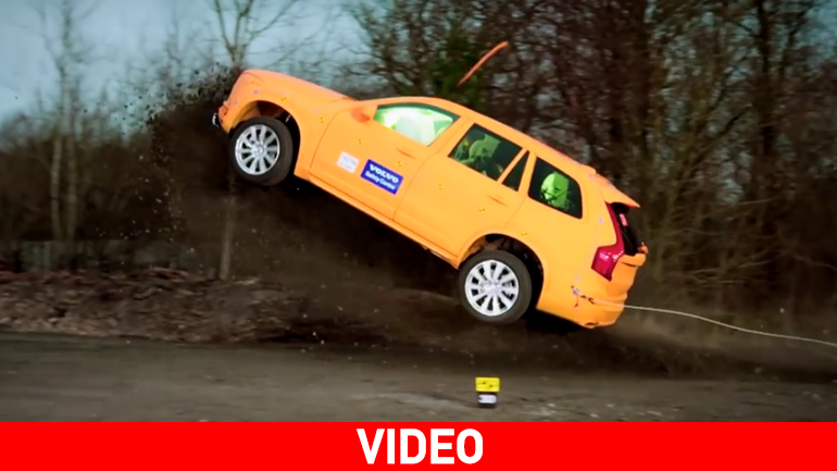 Δείτε τι γίνεται αν βγεις εκτός δρόμου και τρακάρεις με ένα Volvo XC90…